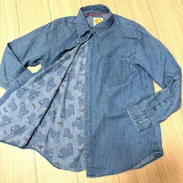 PEANUTS 스누피 데님 셔츠 M 1044번