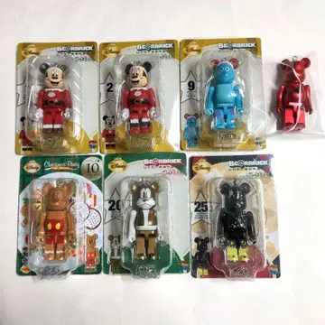 디즈니 베어브릭 100% 크리스마스 오너먼트 7종 세트 미키