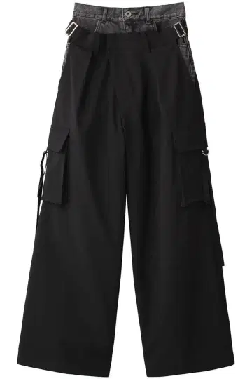 prankproject 더블 허리 레이어드 데님 팬츠