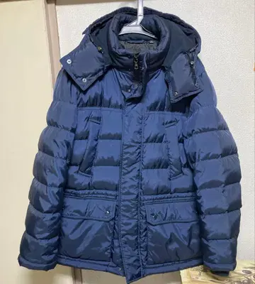 유니클로 다운 자켓 L 네이비 다운80%