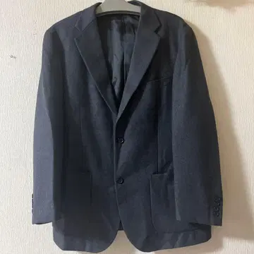 태즈매니아 울 다크 그레이 테일러드 자켓