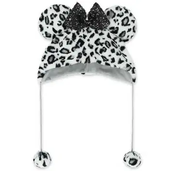 새상품 디즈니 팬캡 미니 레오파드 무늬 화이트