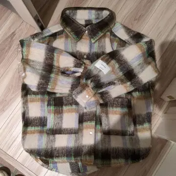 [ 예약 완판템 ] keep hoping you 체크 무늬 플리스 자켓