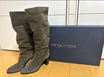 세르지오로시 스웨이드 롱 부츠 39