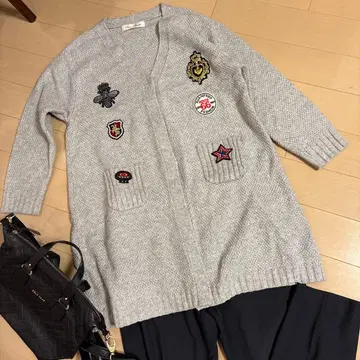 Super Beauty 그레이 니트 가디건 42 새상품급입니다