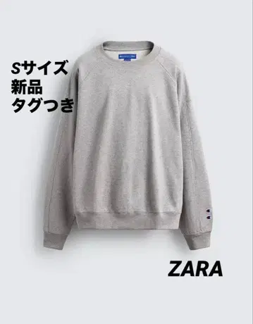 [ 완판템 ] ZARA CHAMPION ZARA 패치 크루넥 맨투맨 셔츠
