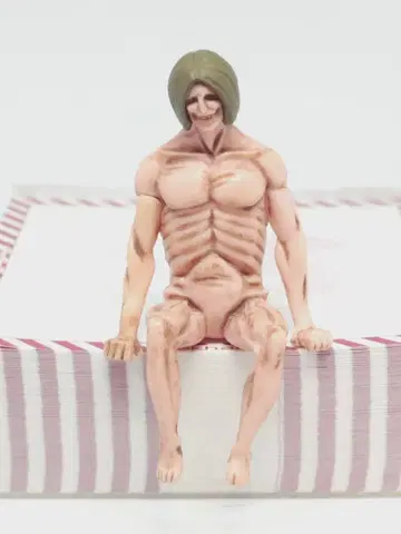 진격의 거인 mob 미니 사이즈 피규어 앉는 거인