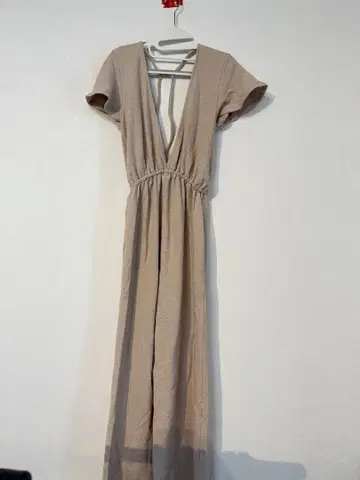 To the sea V넥 허리밴딩 올인원