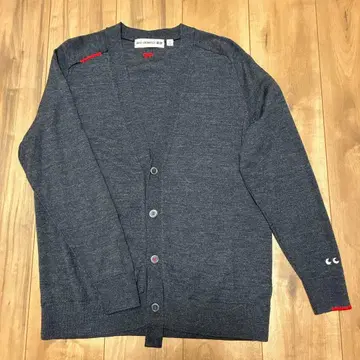 유니클로 ANYA HINDMARCH 가디건 M 다크 그레이