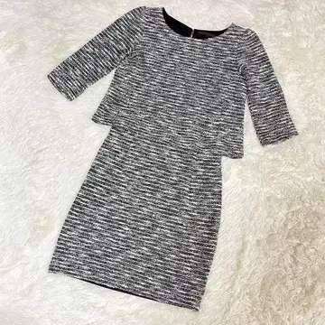 [ 새상품급 ] ANAYI 아나이 트위드 원단 셋업 라메 믹스