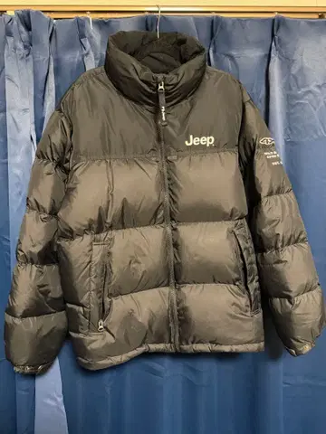 인기 Jeep 블랙 다운 자켓 L