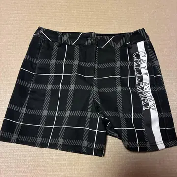 캘러웨이 체크 무늬 골프 큐롯