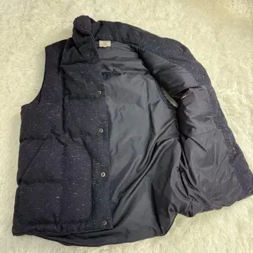 새상품급 그린 라벨 릴랙싱 다운 90% 베스트 네이비 L 사이즈