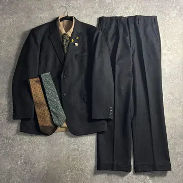 [vintage] 셋업 싱글 수트 모드 그레이 극상 울