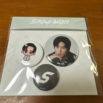 Snow Man 핀 배지 세트 3개입