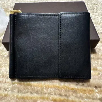 고품질 할롤즈기어 가죽 머니클립 블랙 (미사용)