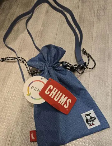 CHUMS 파랑 사코슈 복조리형 미니백 스마트폰 파우치