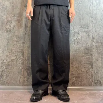 90s 빈티지 2턱 슬랙스 블랙 로켓 탈론 지퍼