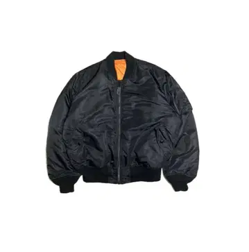 ALPHA 알파 MA-1 BLACK ORANGE XL MILITALY