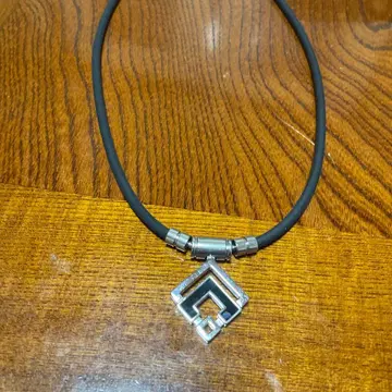 실버 925 기하학 패턴 목걸이