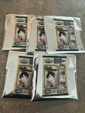 나의 히어로 아카데미아 원화전 파브 거울풍 아크릴 스티커 5점 히로아카