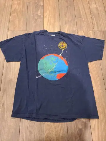 90s USA제 Hanes BEEFY 싱글 스티치 아트 T셔츠 XL