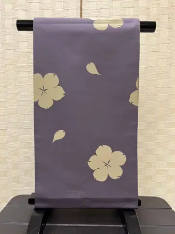 7214w 후쿠로 오비 (순수 실크) [주사부로] 낙관 있음