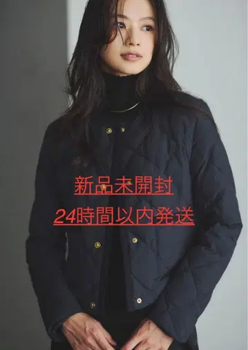 [ 미개봉 새상품 택 포함 ] 아뉴앙스 TAION 퀼팅 자켓 네이비