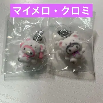 산리오 메지루시 액세서리 포근 스노우 마이멜로디 쿠로미