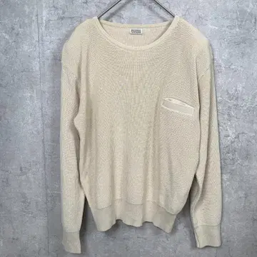 니트 스웨터 Free 베이지 무지 긴팔 신축성 있음 일본제 가을/겨울