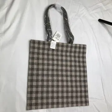 TOPKAPI 그레이 계열 체크 토트백