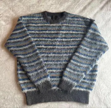 YOKE MOHAIR BORDER SWEATER