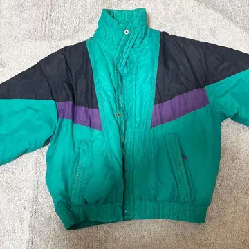 컬러 블록 나일론 자켓