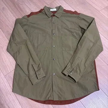 TOMORROWLAND 긴팔 셔츠 올리브 그린/브라운