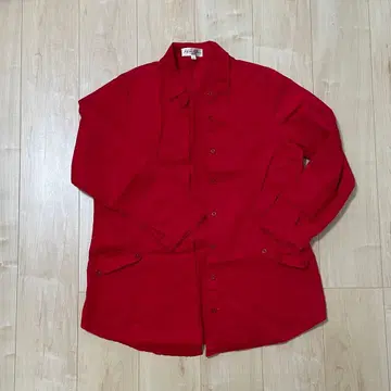 수입 셀렉 빨간색 긴팔 셔츠 사이드 포켓 포함