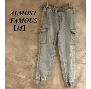 조거 데님 ALMOST FAMOUS [ M ] 카고 팬츠 라이트 블루
