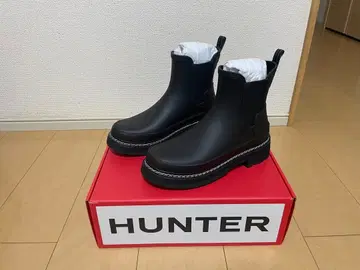HUNTER 리파인드 스티치 첼시 블랙