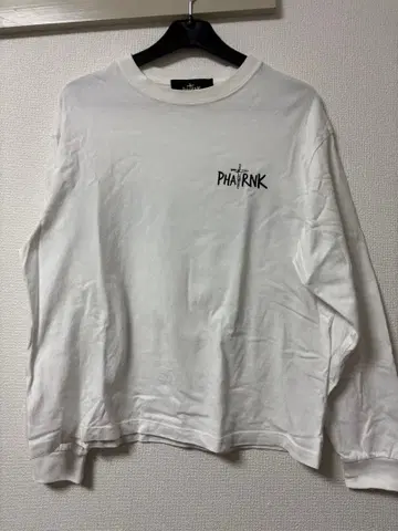 PHARNK 로고 프린트 긴팔 티셔츠