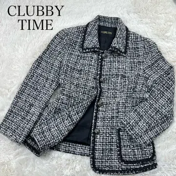 [ 컨디션 최상 ] CLUBBY TIME 클라비타임 트위드 자켓
