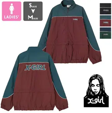 [ X-girl 엑스걸 ] CONTRAST PIPNG JACKET