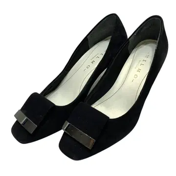 [ 새상품급 ] 멜모 (23) 펌프스 스퀘어토 스웨이드 천연 가죽 레어