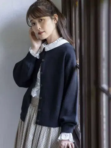 [ 유베시 x 사만사 모스2 ] 멀티 WAY 니트 가디건 블랙