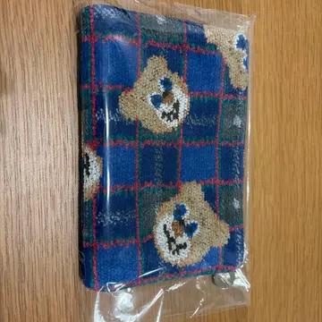 LOVERARY 타탄 테디 플랫 파우치