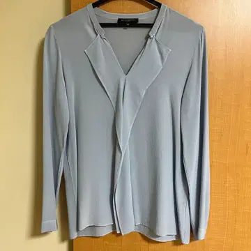 [ 미사용 새상품 ] 스트라스부르고 실크 블라우스 스카이블루