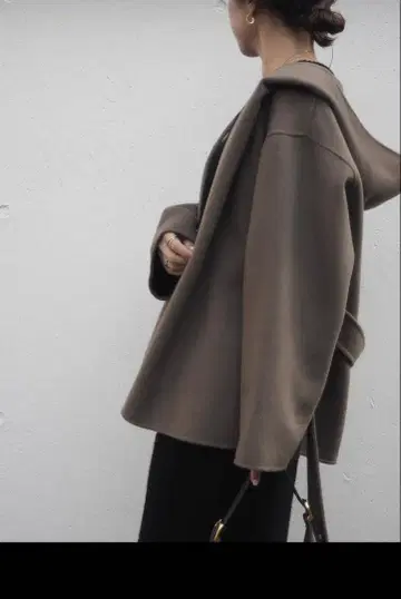 na.e Hoodie Half Coat olive FREESIZE