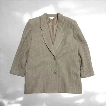 [ New Fashion ] 베이지 니트 테일러드 자켓 일본제