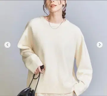 BEAUTY&YOUTH 울 캐시미어 래글런 크루넥 니트 풀오버