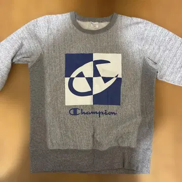 Champion 그레이 로고 맨투맨 L 사이즈