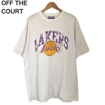 오프 더 코트 NBA 레이커스 농구 반팔 프린트 티셔츠 면 하치무라 루이