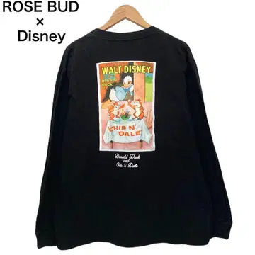 로즈버드 디즈니 도널드 덕 칩과 데일 롱 T 긴팔 티셔츠